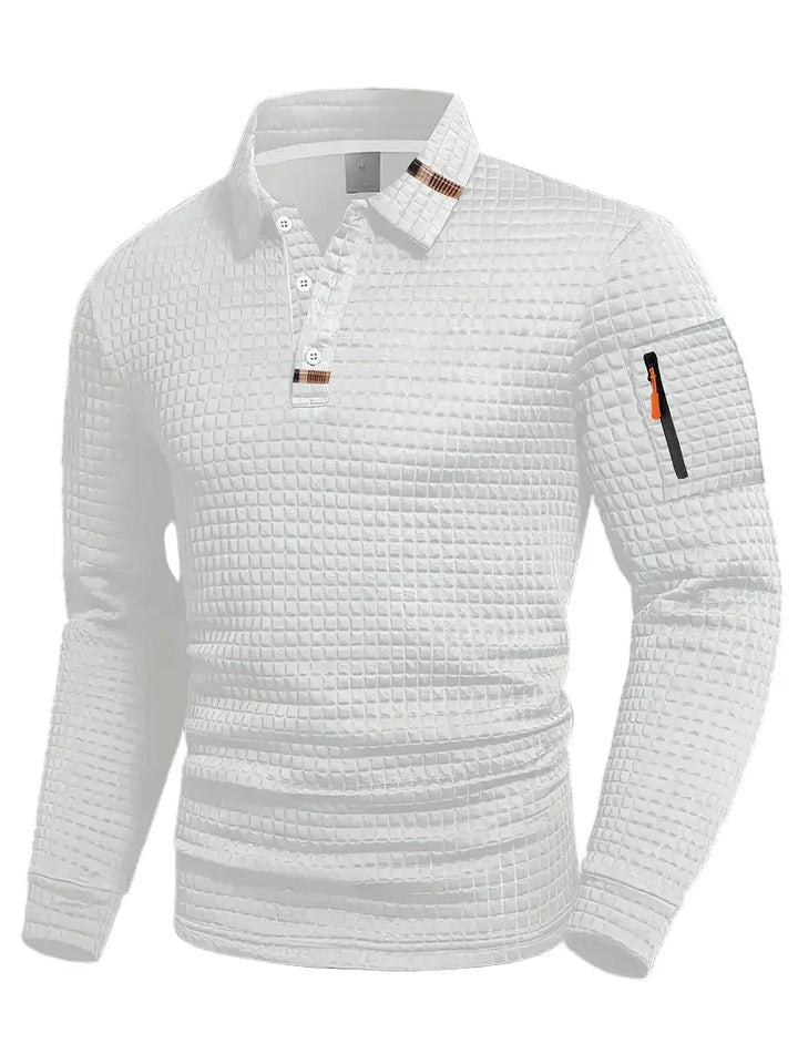EPHRAIM – TEXTURED POLO SHIRT