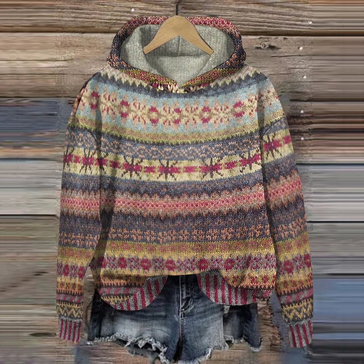 Gaby - Ethnic Retro Hoodie