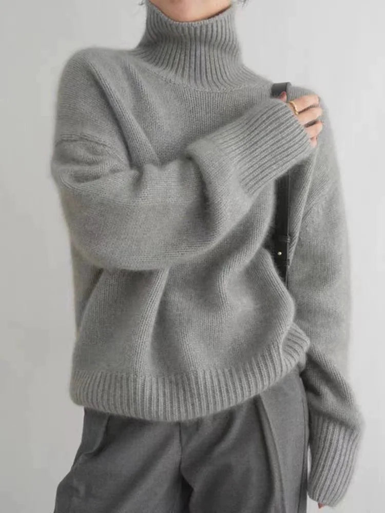 LINEA - High Collar Sweater