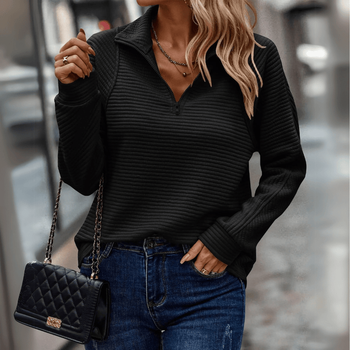 Jessica - Chic Half-Zip Pullover