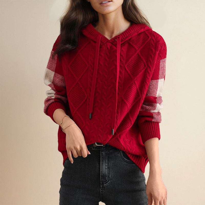 Leonie - Jacquard Hooded Sweater